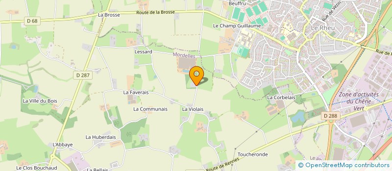 localisation de l'entreprise MADAME MARIE DAVID à MORDELLES