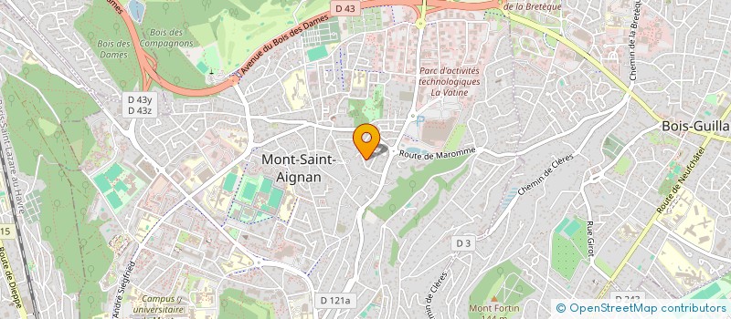 localisation de l'entreprise MADAME MARIE DAVID à MONT-SAINT-AIGNAN