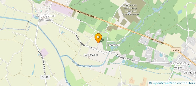 localisation de l'entreprise MADAME MARIE DE BELLEFROID D'OUDOUMONT  BRAY-SAINT-AIGNAN