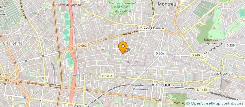 localisation de l'entreprise MADAME MARIE DE BISSCHOP à MONTREUIL