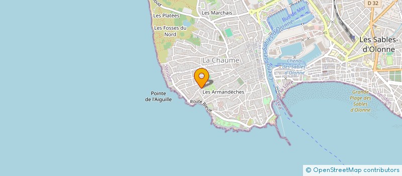 localisation de l'entreprise MADAME MARIE DE BOSSCHERE à LES SABLES D'OLONNE