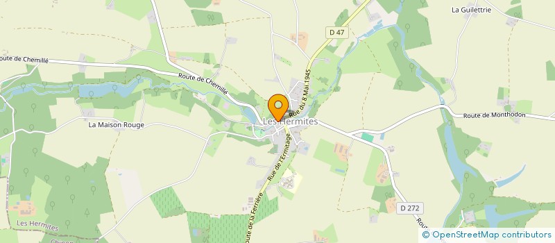 localisation de l'entreprise MADAME MARIE DE BRUYCKER  LES HERMITES