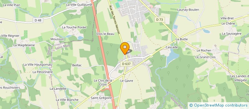 localisation de l'entreprise MADAME MARIE DE CHARETTE DE LA CONTRIE  MINIAC-MORVAN