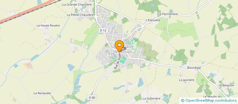 localisation de l'entreprise MADAME MARIE DE HILLERIN à SAINTE-FLAIVE-DES-LOUPS