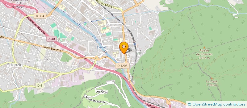 localisation de l'entreprise MADAME MARIE DE JESUS DA CRUZ  CLUSES