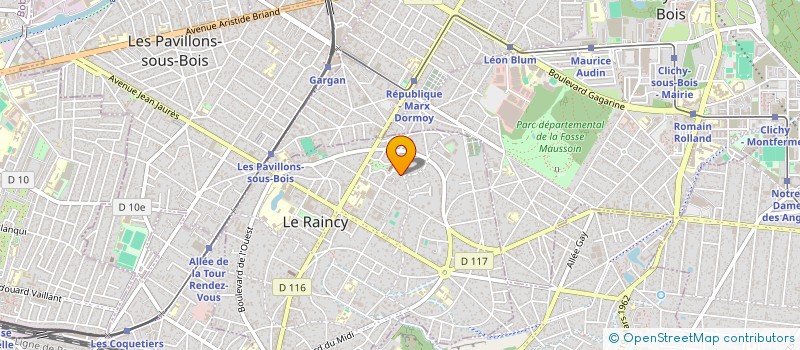 localisation de l'entreprise MADAME MARIE DE KERPEL à LE RAINCY