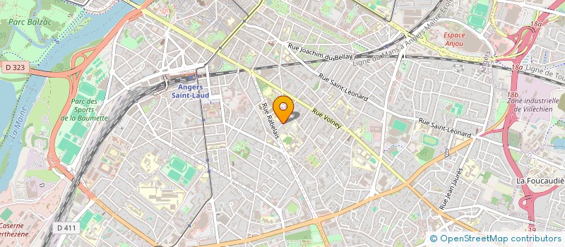 localisation de l'entreprise MADAME MARIE DE LA MESLIERE  ANGERS