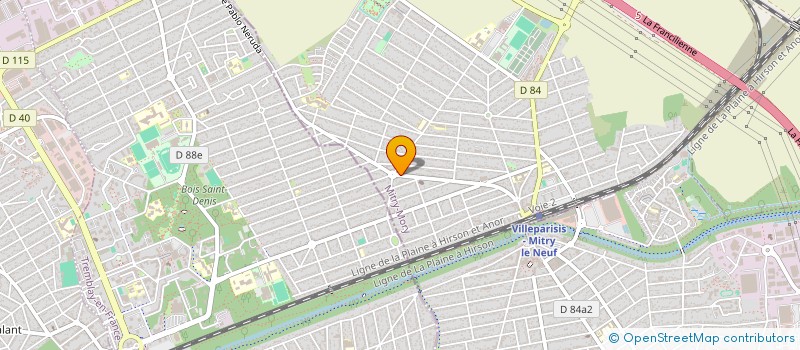 localisation de l'entreprise MADAME MARIE DE LA ROCHETTE  MITRY-MORY