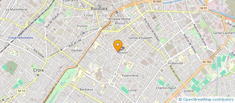 localisation de l'entreprise MADAME MARIE DE LESGUERN  ROUBAIX