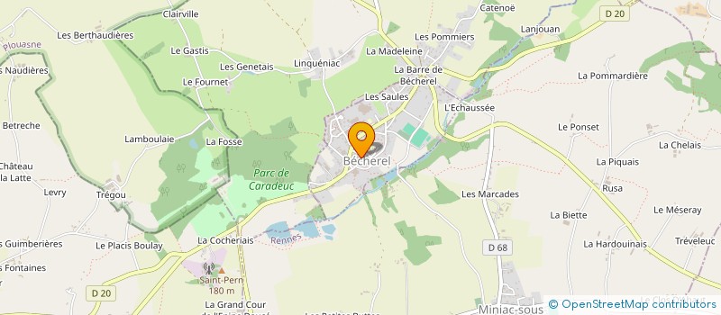 localisation de l'entreprise MADAME MARIE DE LESPINAY DE PANCY  BECHEREL