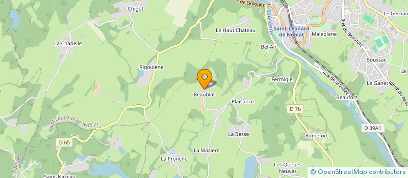 localisation de l'entreprise MADAME MARIE DE MALET à LA GENEYTOUSE