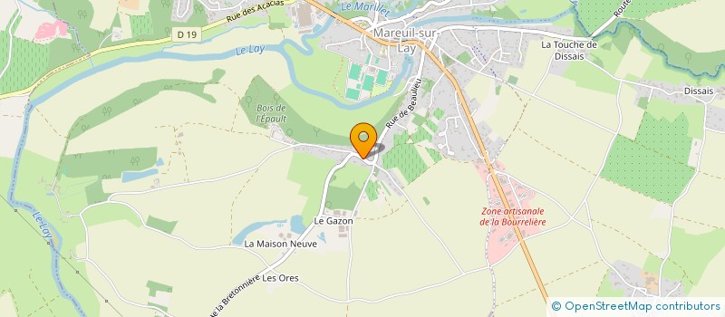 localisation de l'entreprise MADAME MARIE DE MARCELLUS  MAREUIL-SUR-LAY-DISSAIS