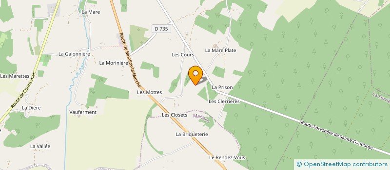 localisation de l'entreprise MADAME MARIE DE RUSSON à ECHAUFFOUR