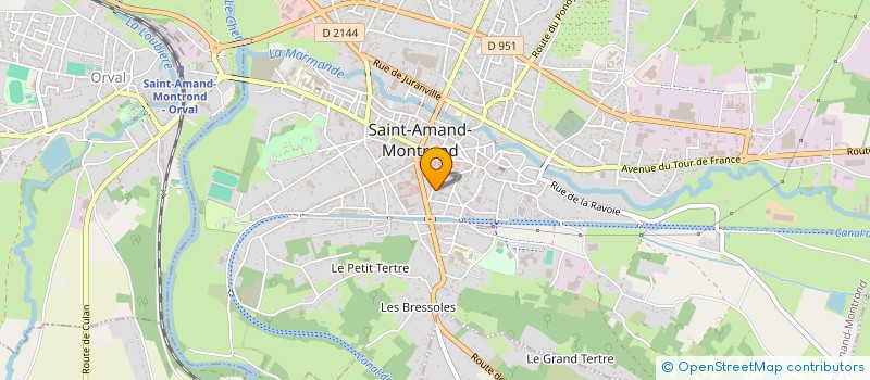 localisation de l'entreprise MADAME MARIE DE SAIVRE  SAINT-AMAND-MONTROND