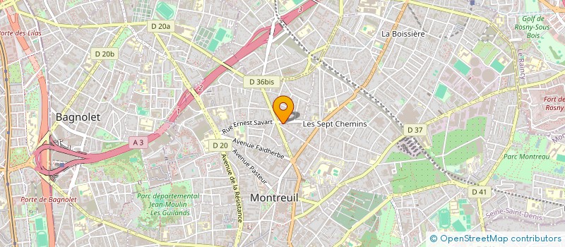 localisation de l'entreprise MADAME MARIE DE SCORBIAC  MONTREUIL