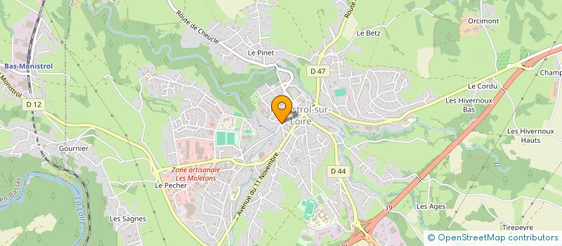 localisation de l'entreprise MADAME MARIE DEBENOIT à MONISTROL-SUR-LOIRE