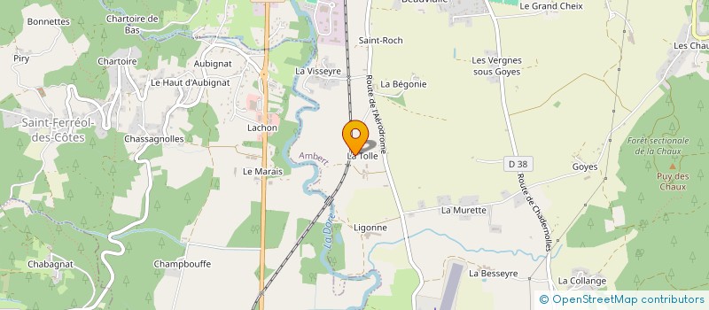 localisation de l'entreprise MADAME MARIE DEBITON  AMBERT