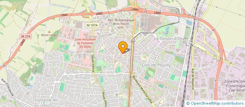 localisation de l'entreprise MADAME MARIE DEBRUYNE  DIJON