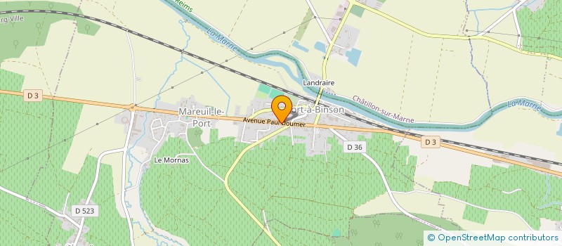 localisation de l'entreprise MADAME MARIE DECARRIER  MAREUIL-LE-PORT