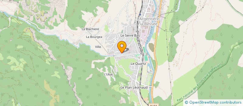 localisation de l'entreprise MADAME MARIE DECAVEL à L'ARGENTIERE-LA-BESSEE