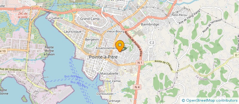 localisation de l'entreprise MADAME MARIE DECORDE à LES ABYMES