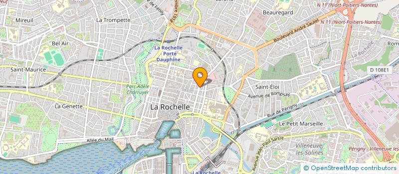 localisation de l'entreprise MADAME MARIE DECOSTER  LA ROCHELLE