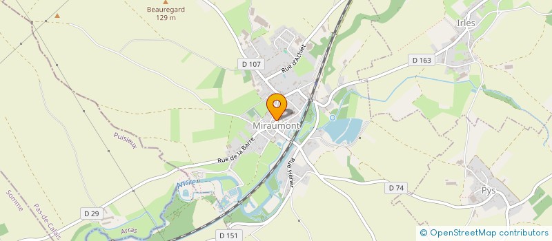 localisation de l'entreprise MADAME MARIE DECOUVELAERE  MIRAUMONT