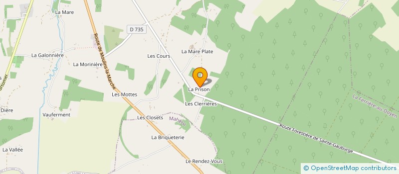 localisation de l'entreprise MADAME MARIE DEEREN à STE GAUBURGE STE COLOMBE