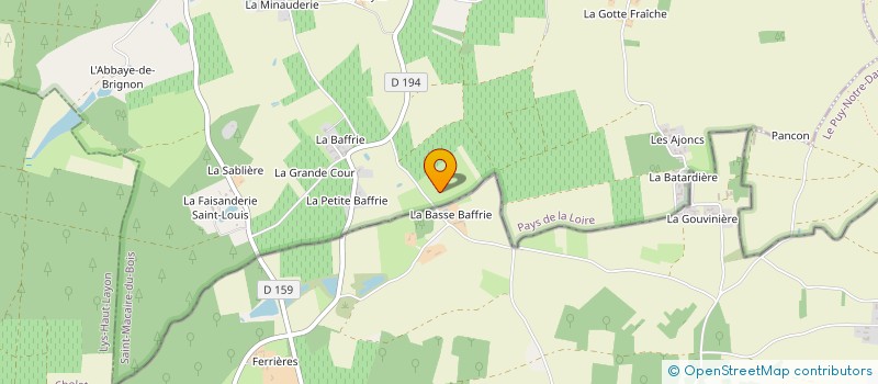 localisation de l'entreprise MADAME MARIE DEFFENAIN  SAINT-MACAIRE-DU-BOIS