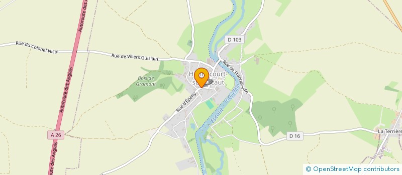 localisation de l'entreprise MADAME MARIE DEFOSSEZ-LEROY  HONNECOURT-SUR-ESCAUT