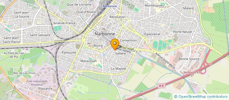 localisation de l'entreprise MADAME MARIE DEFRESNE  NARBONNE