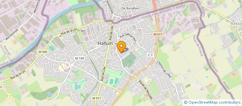 localisation de l'entreprise MADAME MARIE DEFRUYTIER  HALLUIN