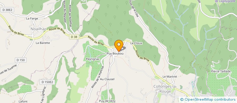 localisation de l'entreprise MADAME MARIE DEGAT  COLLONGES-LA-ROUGE