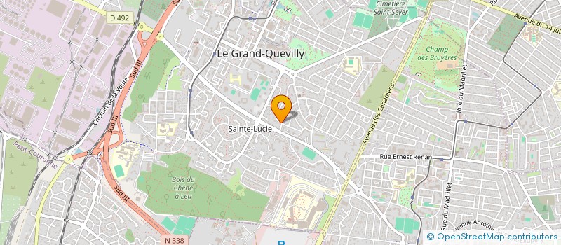 localisation de l'entreprise MADAME MARIE DEHEDIN  LE GRAND-QUEVILLY