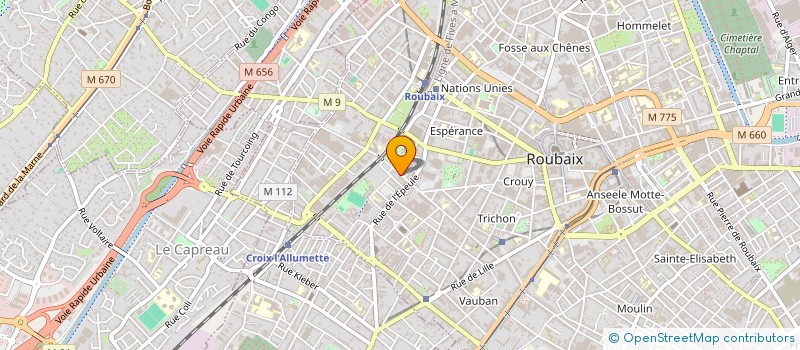 localisation de l'entreprise MADAME MARIE DEHEEGHER à ROUBAIX