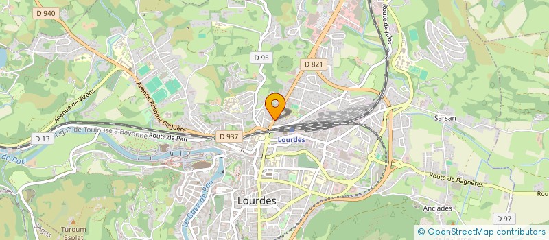 localisation de l'entreprise MADAME MARIE DEJEAN  LOURDES