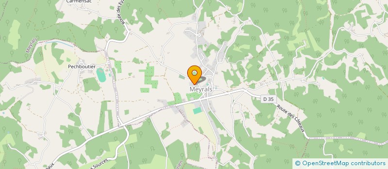localisation de l'entreprise MADAME MARIE DELADERRIERE  MEYRALS