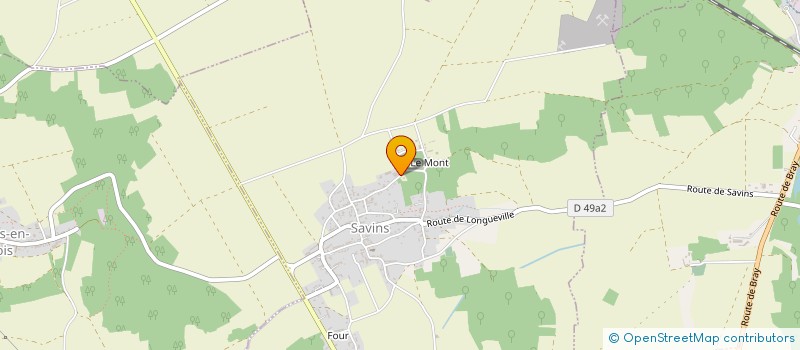 localisation de l'entreprise MADAME MARIE DELADERRIERE  SAVINS