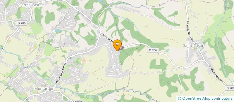 localisation de l'entreprise MADAME MARIE DELAHAYE  MONTARDON