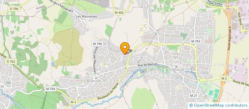 localisation de l'entreprise MADAME MARIE DELAIRE  BLANZAT