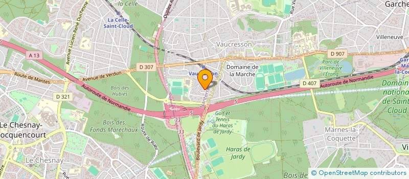 localisation de l'entreprise MADAME MARIE DELAMARRE  VAUCRESSON