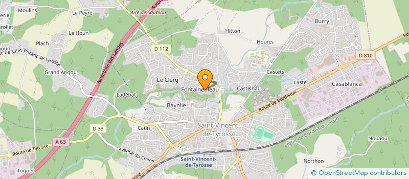 localisation de l'entreprise MADAME MARIE DELANGHE  SAINT-VINCENT-DE-TYROSSE