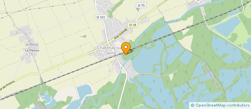 localisation de l'entreprise MADAME MARIE DELANOUE  CHATENAY-SUR-SEINE