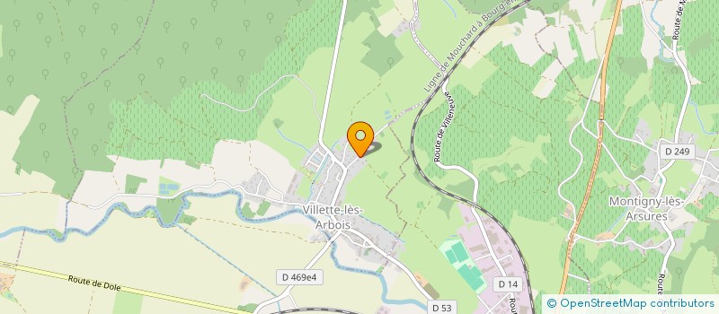 localisation de l'entreprise MADAME MARIE DELARUELLE  VILLETTE-LES-ARBOIS