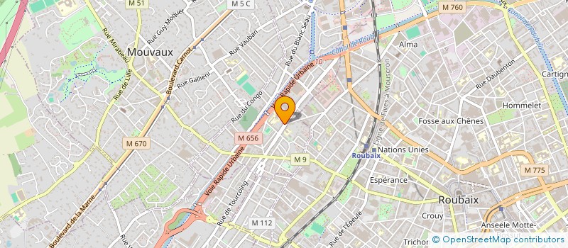 localisation de l'entreprise MADAME MARIE DELATTRE  TOURCOING