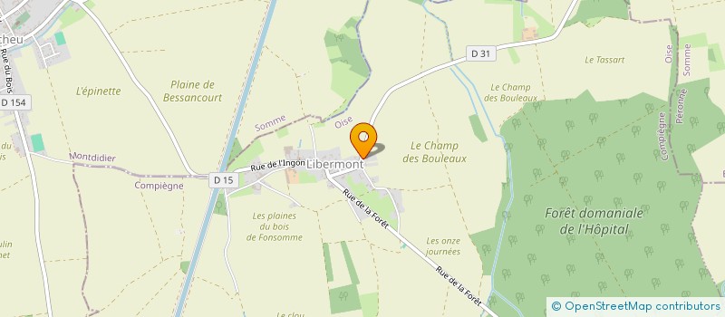 localisation de l'entreprise MADAME MARIE DELAUNAY  LIBERMONT