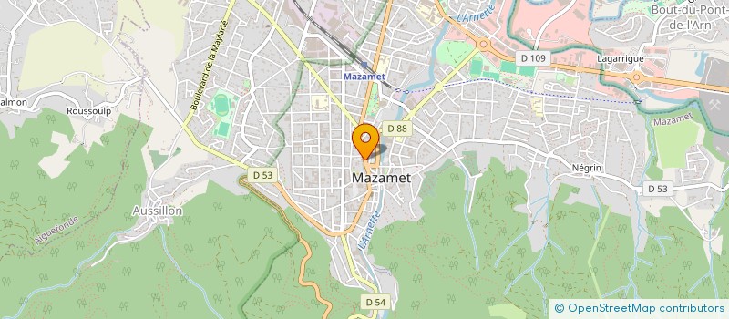 localisation de l'entreprise MADAME MARIE DELBE  MAZAMET