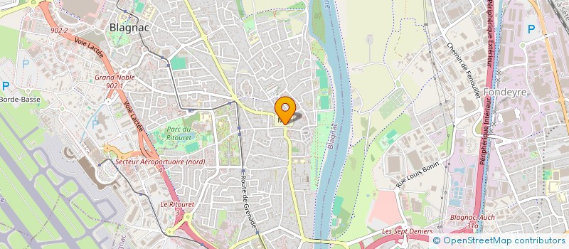 localisation de l'entreprise MADAME MARIE DELBREIL  BLAGNAC