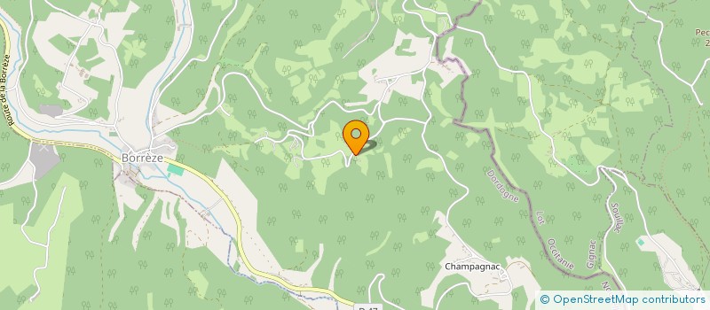 localisation de l'entreprise MADAME MARIE DELBREIL  BORREZE