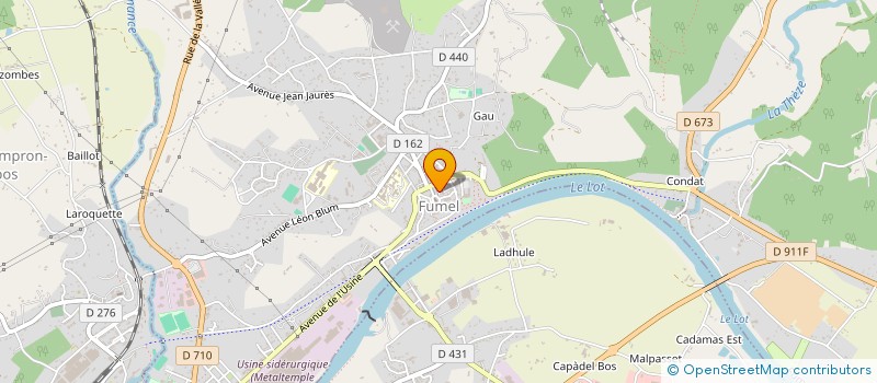 localisation de l'entreprise MADAME MARIE DELCAILLAU  SAINT-VITE